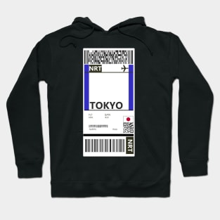 Tokyo Narita Boarding Pass Hoodie